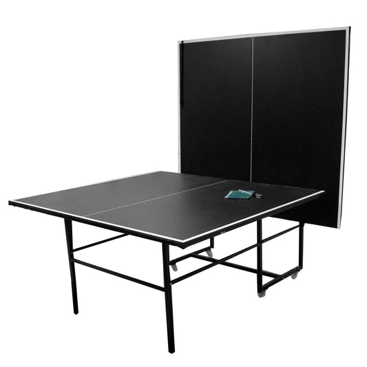 Detalle de patas plegables de mesa de ping pong